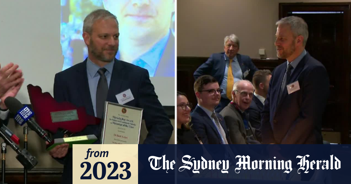 Video Brett Sutton named Victorian of the year